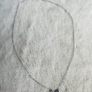 Ketting strikje zilver