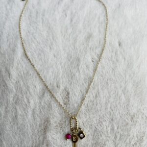 Ketting slot sleutel roze